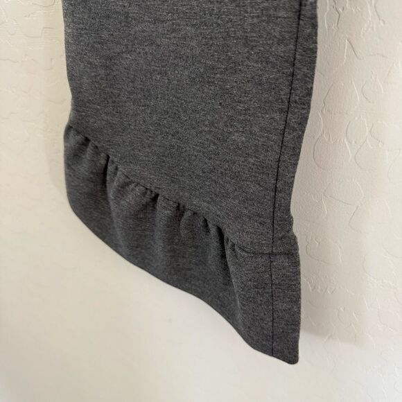 Liu Jo Grey Ponte Knit Ruffle Hem Crop Pants Size EU 42 Medium - Picture 9 of 13